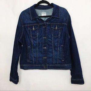 Old navy blue jean jacket